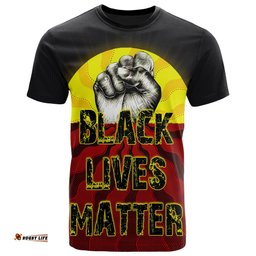 t shirt aboriginal black lives matter sun dot painting