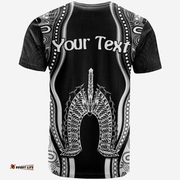 custom personalised torres strait islands t shirt the dhari mix aboriginal turtle version black