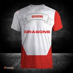 st george illawarra dragons t shirt flame ball nrl 0