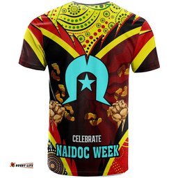 australia naidoc week 2023 t shirt custom naidoc with torres strait island aboriginal inspired footprint get up stand up show up t shirt