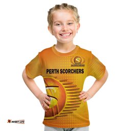 custom text and number perth scorchers cricket 2023 t shirt simple style