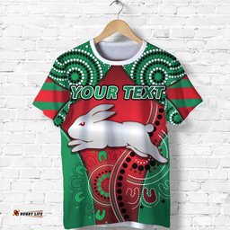 custom personalised rabbitohs new t shirt indigenous energy