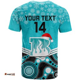 custom brisbane heat cricket christmas t shirt merry xmas 2023 indigenous art