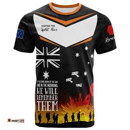 australia south west sydney anzac custom t shirt keeping the spirit alive t shirt