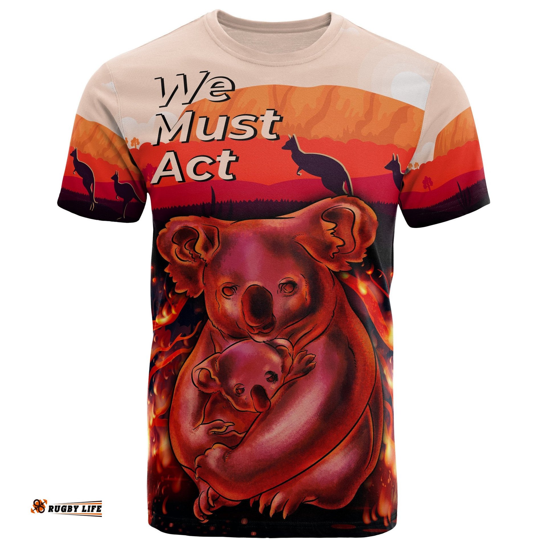 t shirt koala bushfire shirt pray for australia