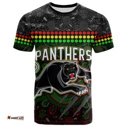 custom text and number panthers t shirt premiers 2022 aboriginal
