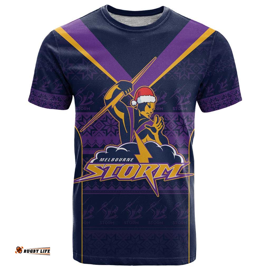 nrl storm christmas custom t shirt minimalism style