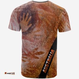t shirt handprint with kangaroo logo