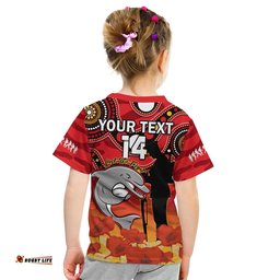 custom text and number dolphins rugby anzac 2023 t shirt lest we forget