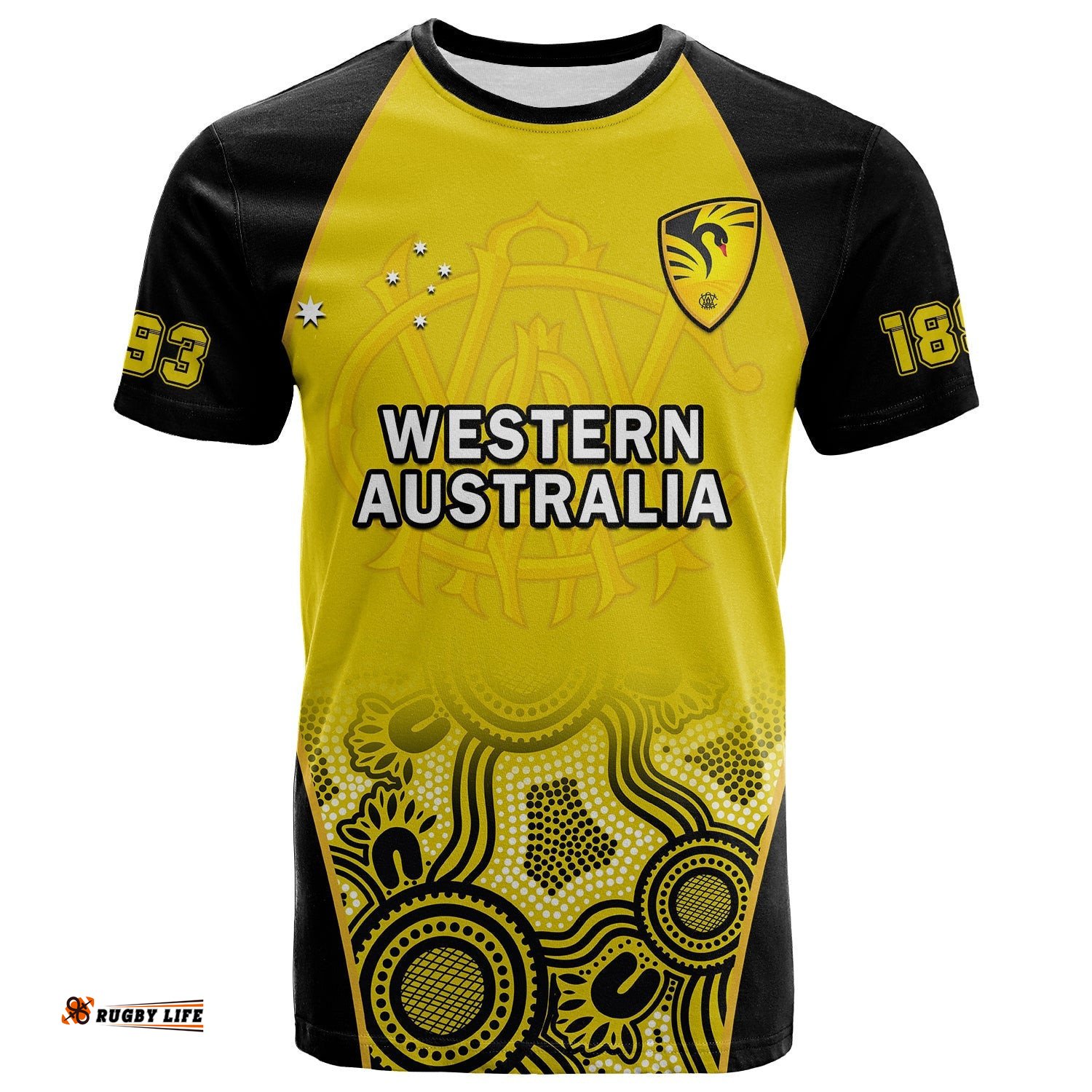 western australia cricket 2023 t shirt warriors sheffield shield indigenous