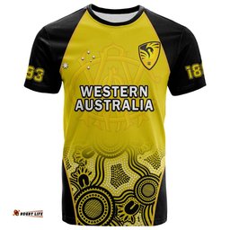 western australia cricket 2023 t shirt warriors sheffield shield indigenous