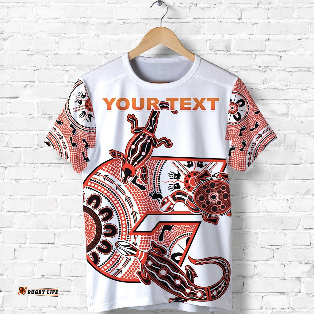 custom personalised gws giants t shirt simple indigenous