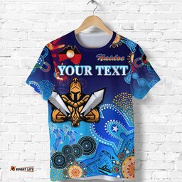 custom personalised gold coast titans t shirt gladiator naidoc heal country! heal our nation