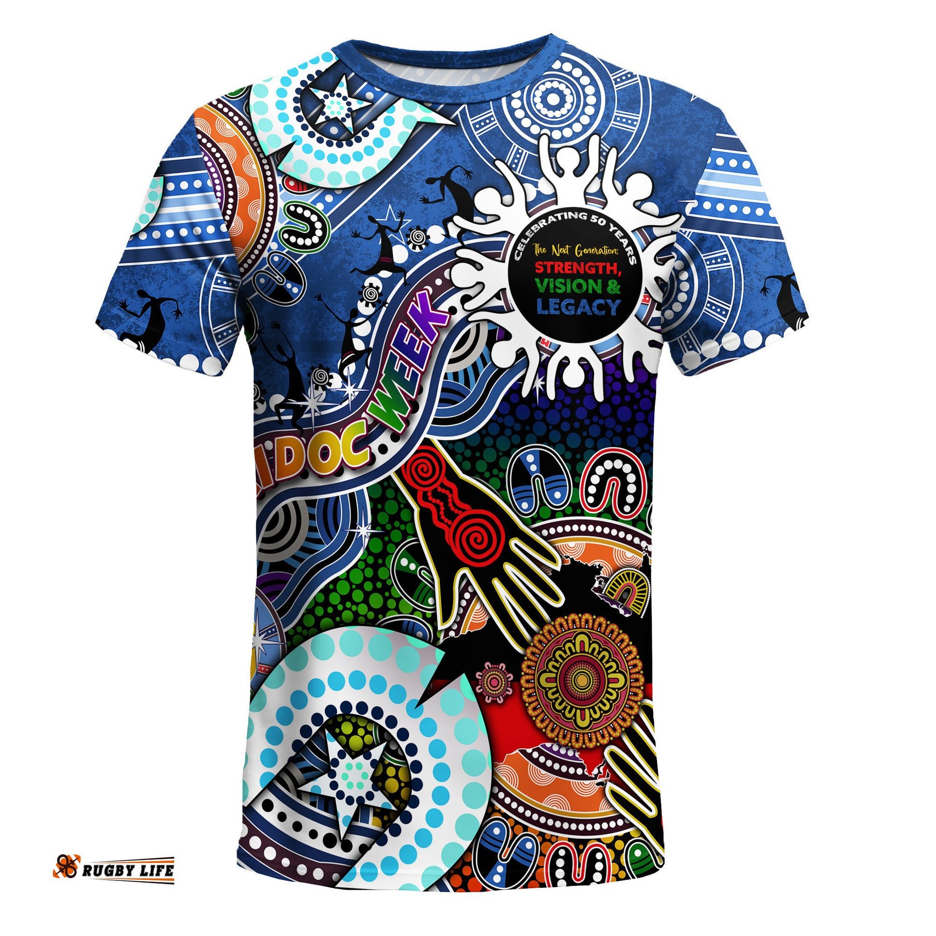 Australia Naidoc Week Custom T-Shirt - Indigenous Culture Celebrating 50 Years The Next Generation: Strength, Vision & Legacy