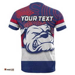 custom personalisedwestern bulldogs t shirt aboriginal patterns