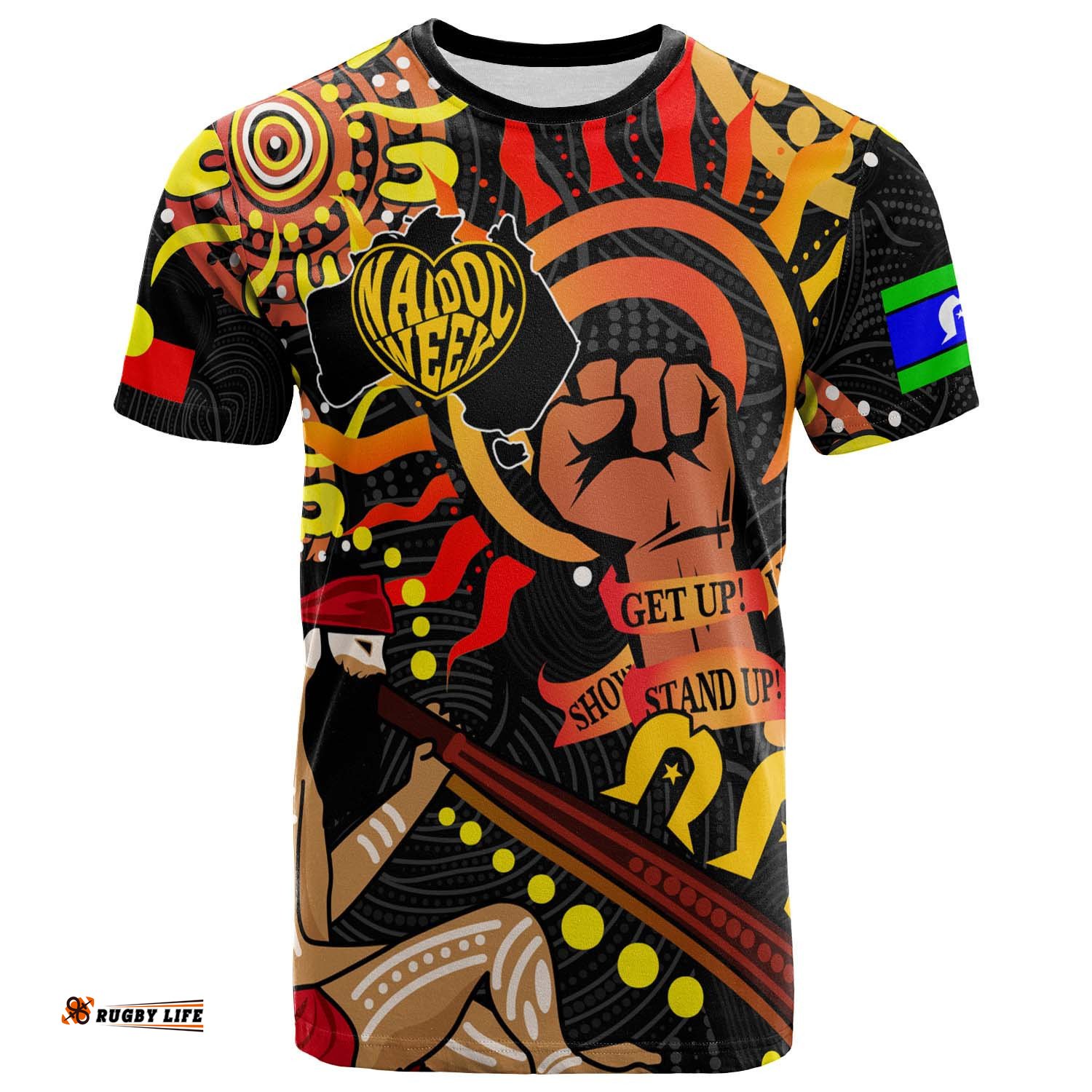 australia naidoc week 2023 t shirt custom naidoc week 2023 aboriginal inspired culture in my heart get up stand up show up t shirt