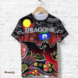 color st george dragons t shirt naidoc week