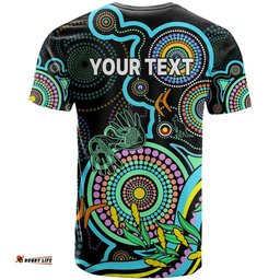 custom naidoc week 2023 t shirt indigenous tribal ver02 aqua