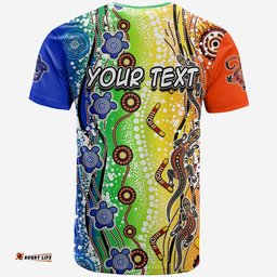 custom personalised naidoc aboriginal lizard and turtle t shirt