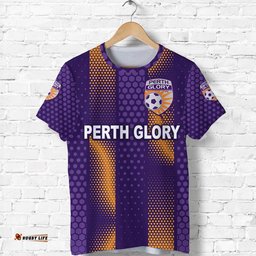custom personalised perth glory t shirt soccer club original style purple