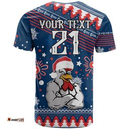 custom roosters rugby t shirt chirstmas vibe 2023