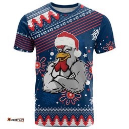 custom roosters rugby t shirt chirstmas vibe 2023