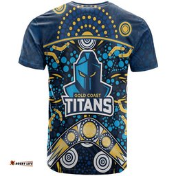 titans rugby t shirt boomerang indigenous dots