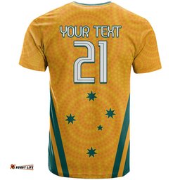 custom australia rugby t shirt wallabies mascots sporty version