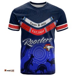 custom rosster easts to win t shirt sydney rugby est 1908 boomerang indeginous