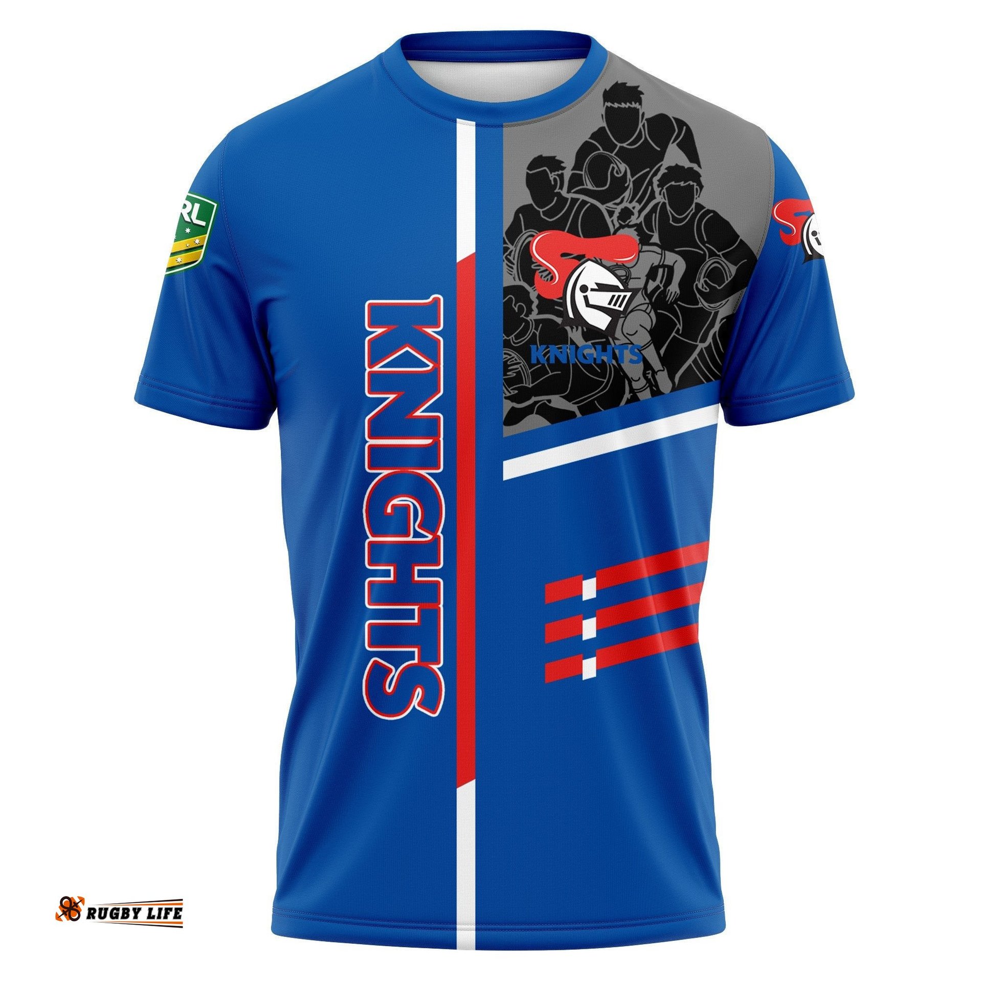 newcastle knights t shirt personalized rugby for fan nrl 0Amazing Aussie