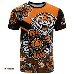 custom personalised nrl wests tigers rugby founded 1999 aboriginal t shirt