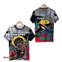 custom personalised magpies naidoc week t shirt collingwood indigenous special style