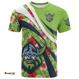 canberra raiders t shirt hibiscus sport style nrl