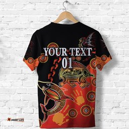 custom personalised st. george dragons t shirt simple indigenous latest version custom text and number
