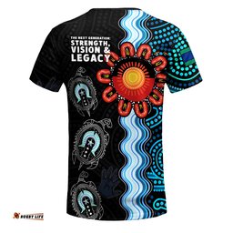 Australia Naidoc Week Custom T-Shirt- Indigenous Culture Turtle The Next Generation: Strength, Vision & Legacy
