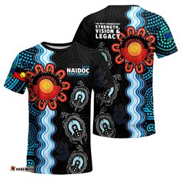 Australia Naidoc Week Custom T-Shirt- Indigenous Culture Turtle The Next Generation: Strength, Vision & Legacy