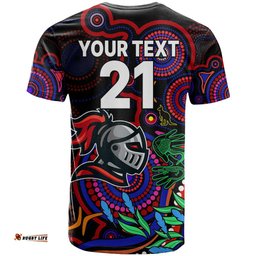 custom knights rugby aboriginal art t shirt naidoc indigenous tribal