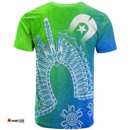 torres strait islander t shirt dhari mask ocean style