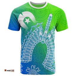torres strait islander t shirt dhari mask ocean style