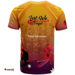 broncos rugby t shirt custom broncos remembrance day lest we forget poppies t shirt