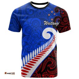 custom personalised waitangi day t shirt aotearoa hei tiki silver fern