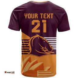 nrl broncos australia day custom t shirt sydney opera house style