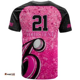 sydney sixers custom t shirt bbl cricket team 2024