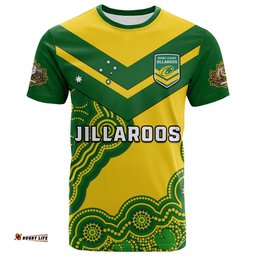 australia rugby t shirt jillaroos champions indigenous yellow style