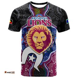 brisbane lions football naidoc week t shirt indigenous