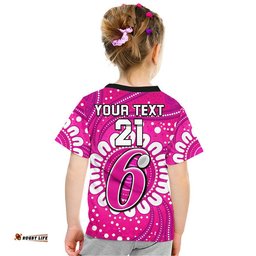 custom personalised sydney sixers cricket t shirt aboriginal