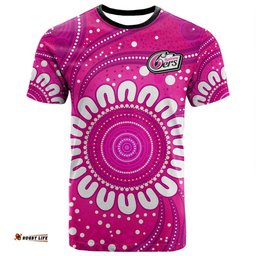 custom personalised sydney sixers cricket t shirt aboriginal