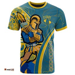 titans rugby t shirt custom gold coast titans pride mascot with aboriginal culture player and number t shirt