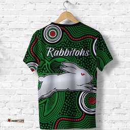 rabbitohs indigenous t shirt simple green