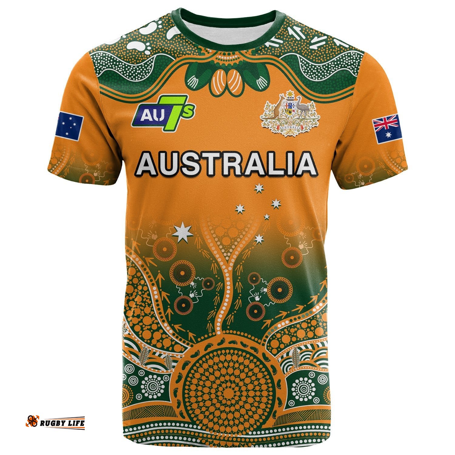 australia rugby t shirt aussie sevens original indigenous